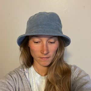 Urban Outfitters Corduroy Blue Bucket Hat
